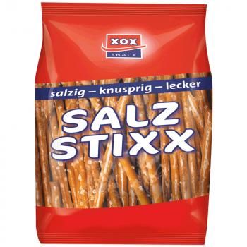XOX Salz Stixx 250g Laugengebäck Stangen mit Meersalz